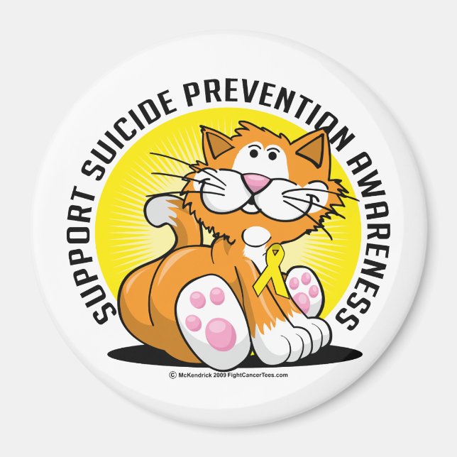 Imã Gato de Prevenção de Suicídio (Frente)