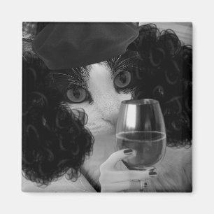 Imã Gato de vinho