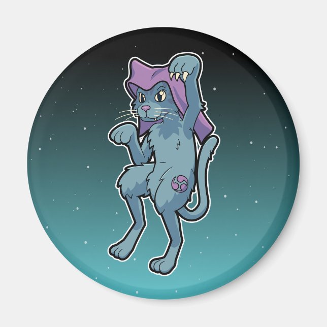 Imã Gato de Yokai Japonês - Cute Bakeneko (Frente)