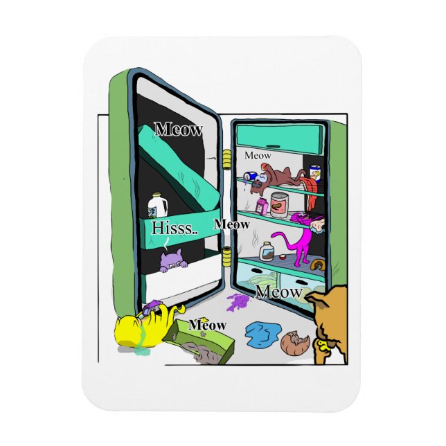 Ímã Gato de yum kitty (Vertical)