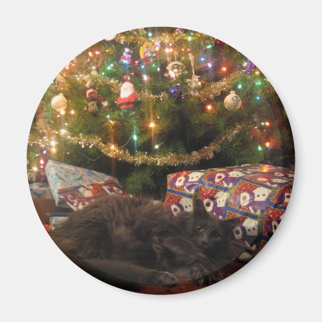 Imã Gato do Natal (Frente)