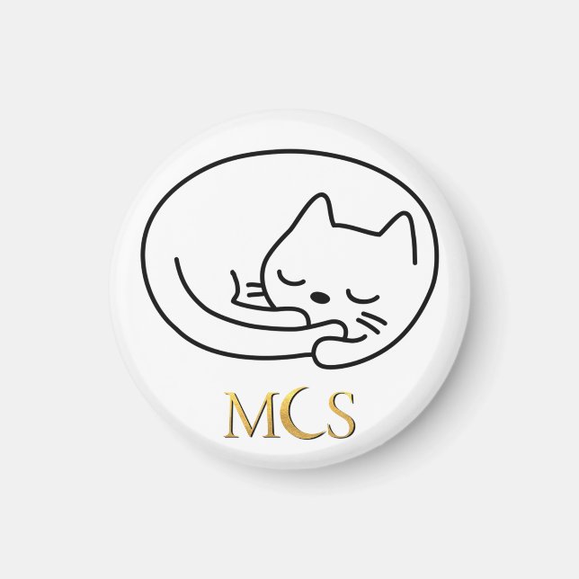 Imã Gato Dormente de Felix Calypso (Frente)