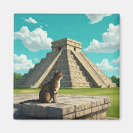 Imã Gato em Chichen Itza Viagem do México