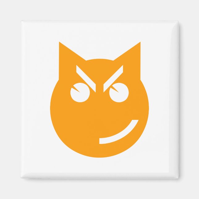 Imã Gato Emoji Esmirante (Frente)