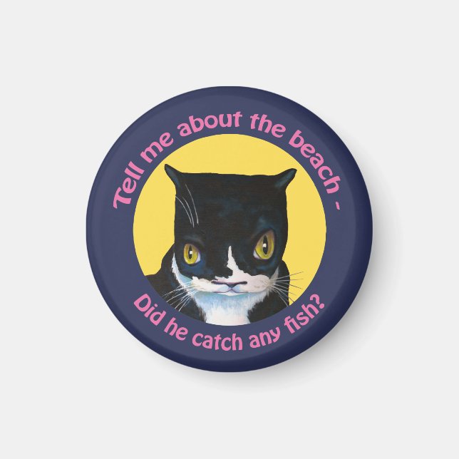 Imã Gato Engraçado (Frente)