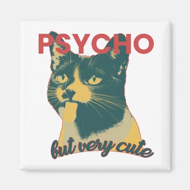 Imã Gato Engraçado Com A Língua (Frente)