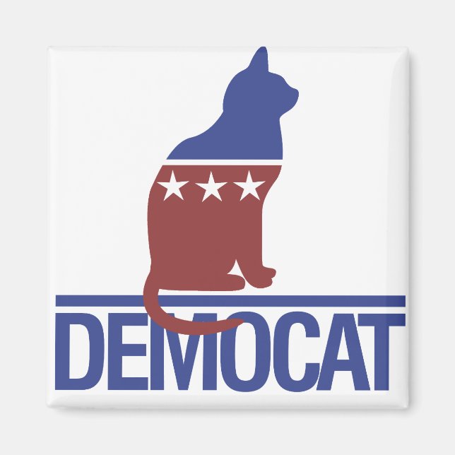 Imã Gato engraçado democratizado (Frente)