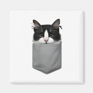 Imã Gato Engraçado Pequim Em Pocket Cute Cat Lover Par