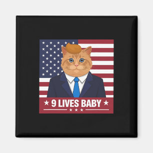 Imã Gato Engraçado Trump 9 Vive Bebê Engraçado Votar P