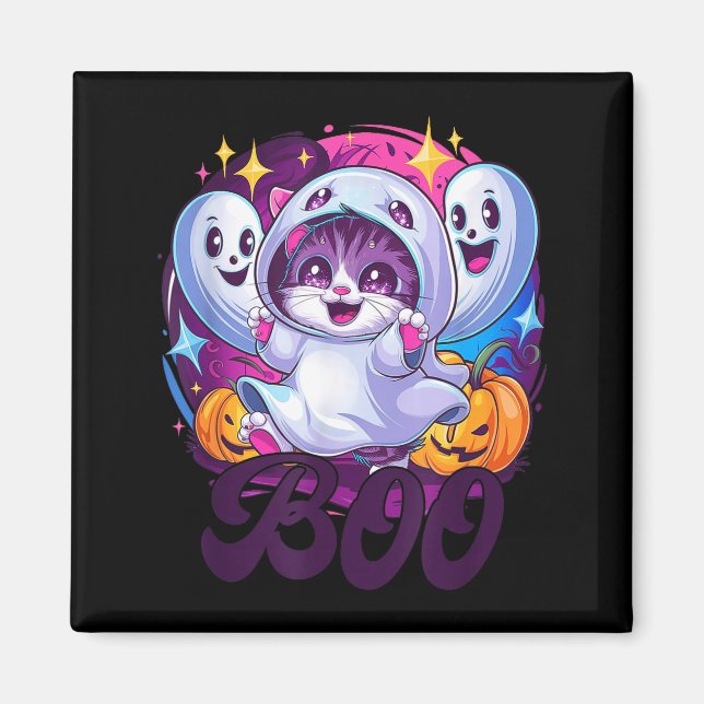 Imã Gato fantasma Boo  (Frente)