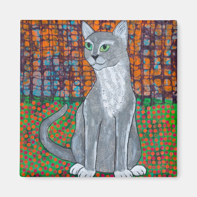 Imã Gato Feliz (Frente)