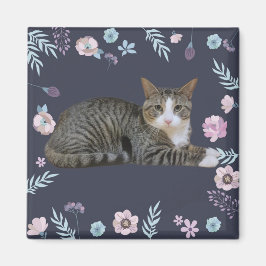 Imã Gato Floral