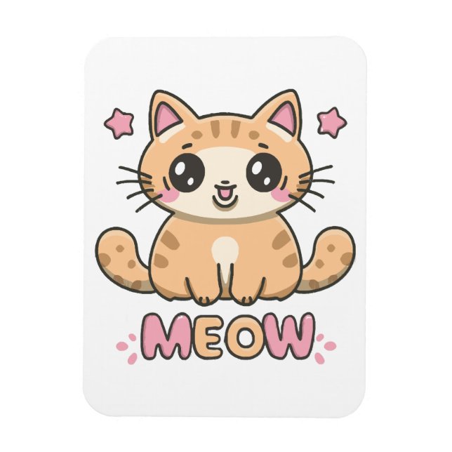 Ímã gato fofo mia (Vertical)
