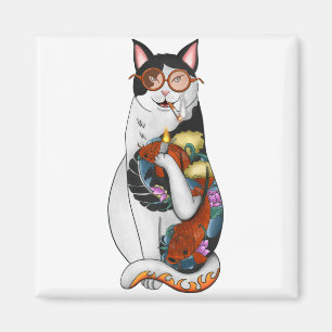Imã gato fumando