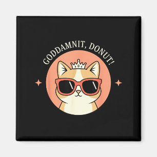 Imã Gato - Godit, Donut! Sy Design Retro Amante de Gat