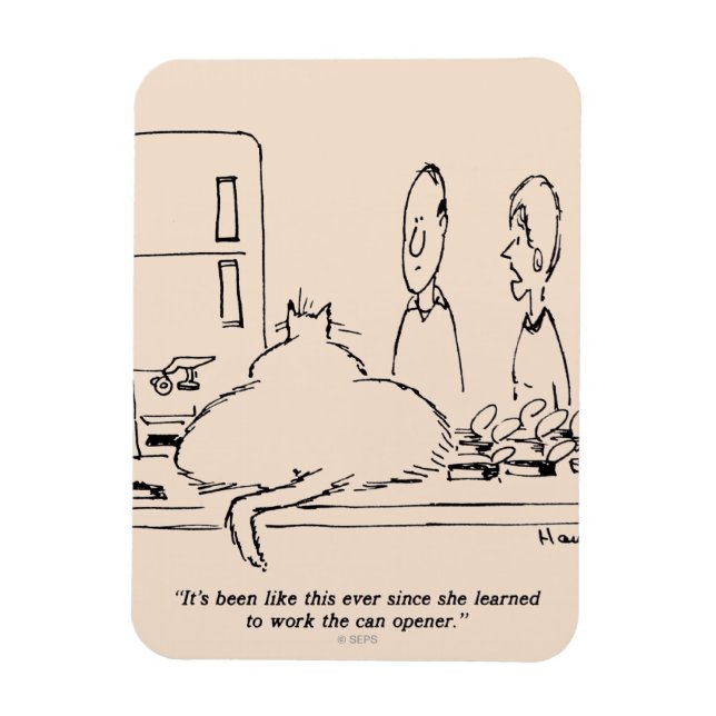 Ímã Gato Gordo (Vertical)