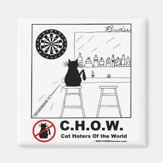 Imã Gato Hater Dartboard Magnet