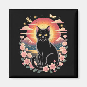 Imã Gato Kawaii Anime Japonês Retro Homens Mulheres Cr