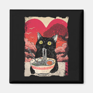Imã Gato Kawaii Comendo Macarrão Ramen É Meu Valent
