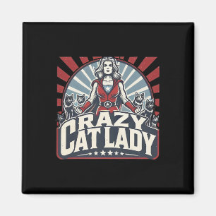 Imã Gato Louco Lady Kamala Harris Fortes Mulheres