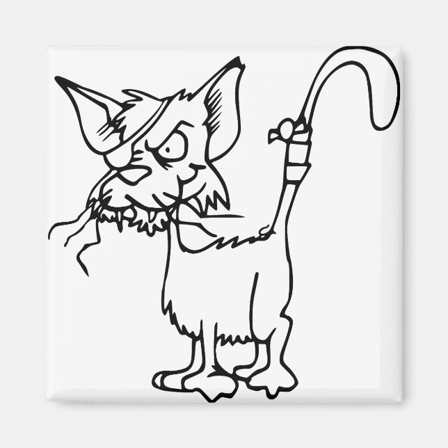 Imã Gato Luta Contra A Bandagem Ferida De Animais Feli (Frente)