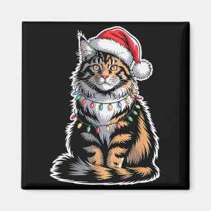 Imã Gato Maine Coon Natal Xmas Gatinho Amante de Gatos