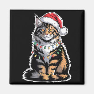 Imã Gato Maine Coon Natal Xmas Gatinho Amante de Gatos
