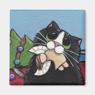 Imã Gato Malvado no Magnet de Natal