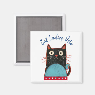 Imã Gato Mulheres Votam Escrito Feminista Russo Engraç