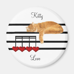 Imã Gato musical do gatinho do amor