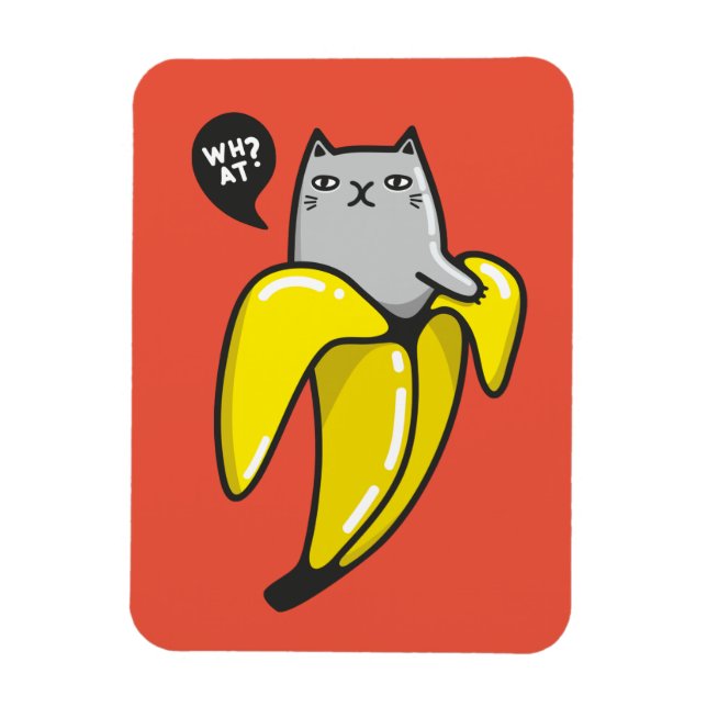 Ímã Gato na banana (Vertical)