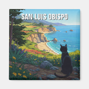 Imã Gato na Costa Central de San Luis Obispo, Califórn