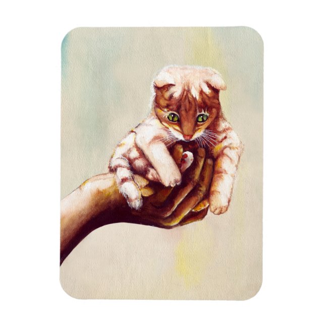 ÍMÃ GATO NA MÃO (Vertical)