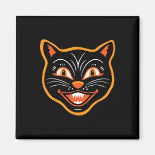 Imã Gato Negro Vintage Halloween