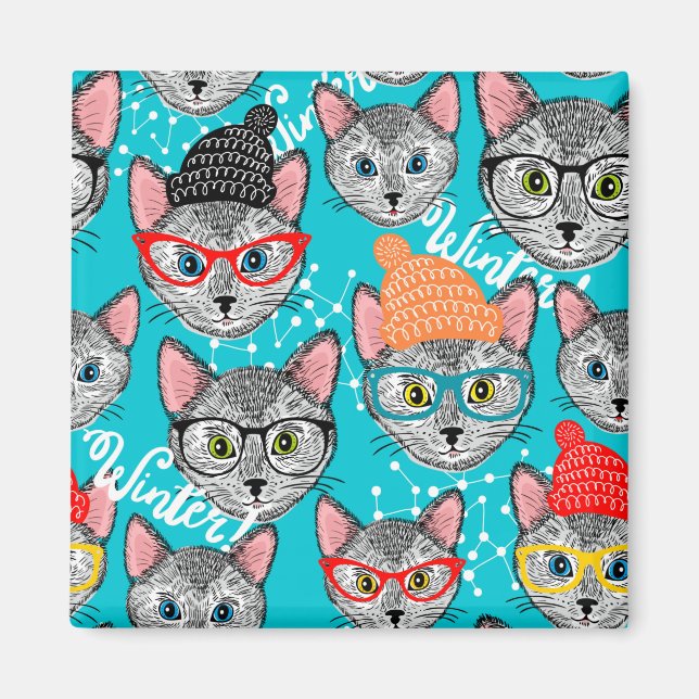 Imã Gato no chapéu (Frente)