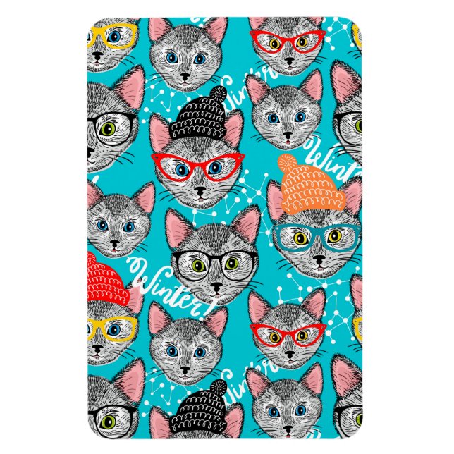 Ímã Gato no chapéu (Vertical)