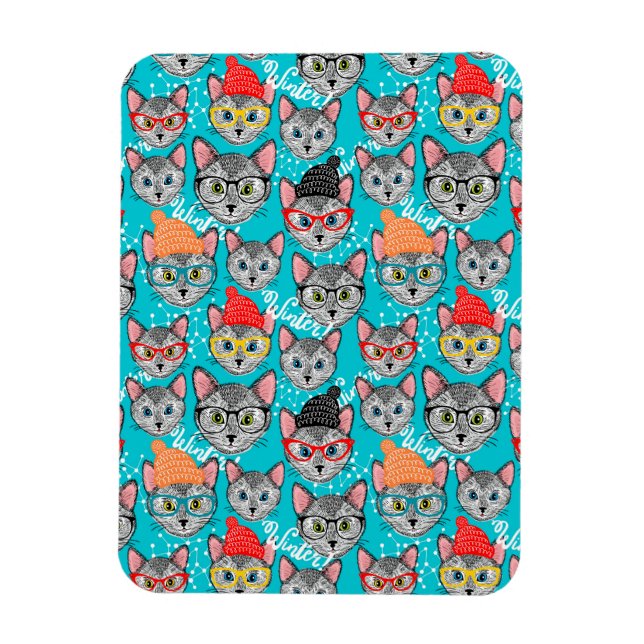 Ímã Gato no chapéu (Vertical)