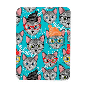 Ímã Gato no chapéu