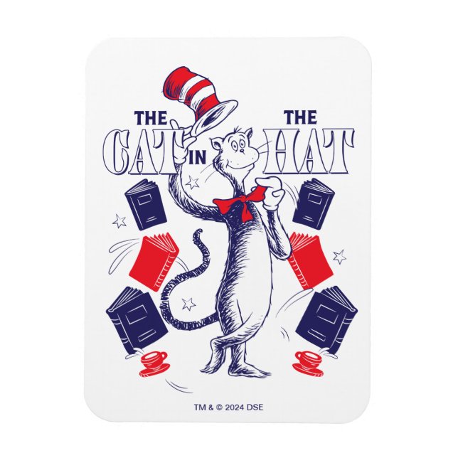 Ímã Gato no Chapéu | Leitura de livros (Vertical)