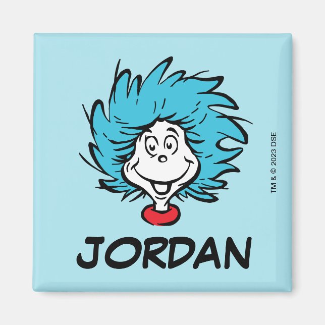 Imã Gato no Chapéu Uma Coisa Duas - Coisa Personalizad (Frente)