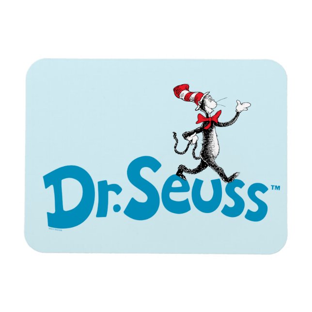 Ímã Gato no logotipo do chapéu (Horizontal)