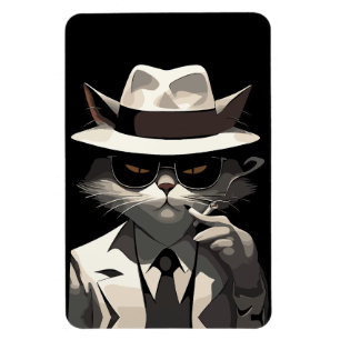 Ímã Gato Noir Legal: Felino Suave e Misterioso