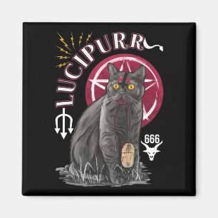 Imã Gato Occulto Gótica Satã