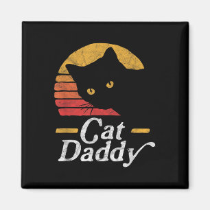 Imã Gato Pai Vintage Oitenta Estilo Cat Retro Distânci