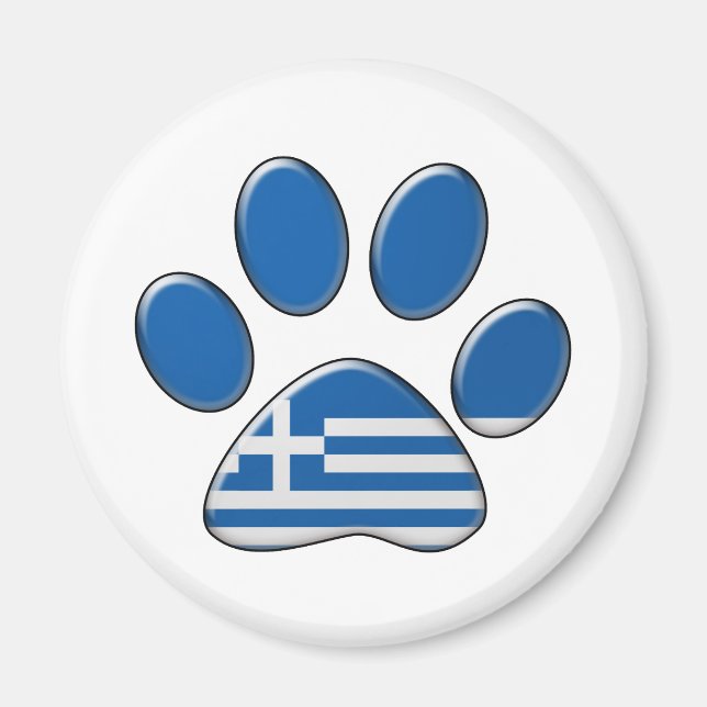 Imã Gato patriótico grego (Frente)