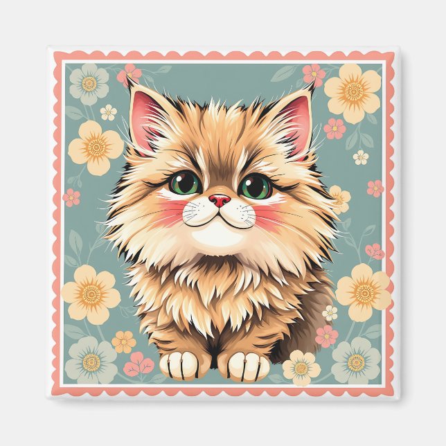 Imã Gato Persa Reprodutor (Frente)