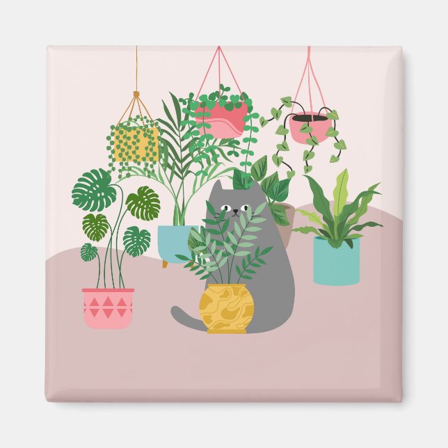 Imã Gato Plantas (Frente)