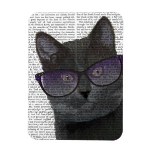 Ímã Gato Preto com Óculos de sol 2