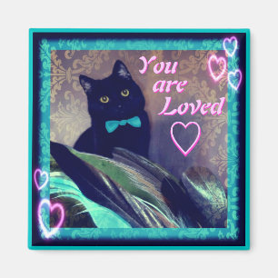 Imã Gato preto do ímã das inspirações do gatinho a