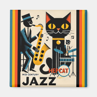 Imã Gato Preto HepCat da Era do Jazz de Meados do Sécu